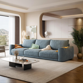 Ethan Knole Three Seater Corner, Four Seater Corner Sofa, Velvet
