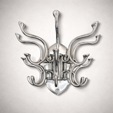 Metal Swivel Coat Rack - Polished Chrome Finish