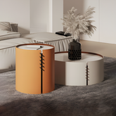 Flo Coffee Table Set, Orange & Grey