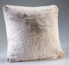 Frosted Light Brown Faux Fur Cushion