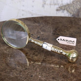 Garo Brass Magnifying Glass Mother of Pearl Vintage Style