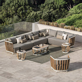 Gloria Outdoor Sofa Set, Outdoor Furniture, Teak Wood