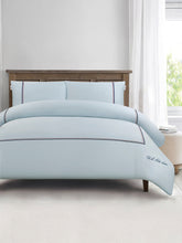 Luxury Cotton Brand Stripe Duvet Set Ballard Blue