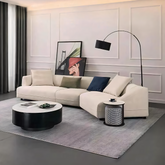 Hoshi Two Seater, Three Seater, Curved Sofa, Linen