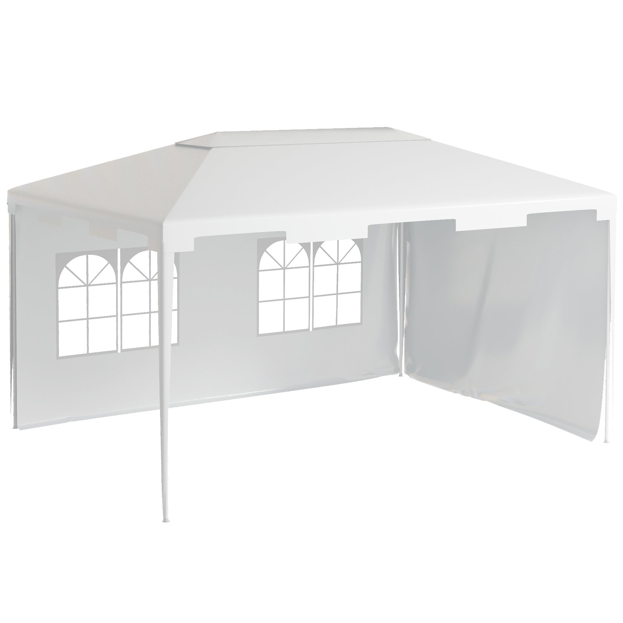 3x4 party tent Outsunny 3 x 4 m Garden Gazebo Shelter Marquee Party Tent with 2 Sidew –  Wish Interiors