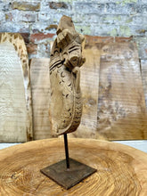 Vintage Handmade Carved Horse Head Ornament / Indian Wooden Horse Head C