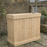 Rustic Wooden Martini Bar