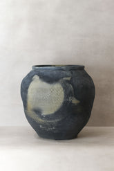 Vintage Textured Grey Pot - VT06