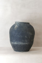 Vintage Textured Grey Pot - VT05