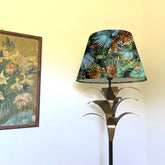 Tropical Cheetah Velvet Steep Empire Lampshade | Handmade Ceiling Light Shade | UK