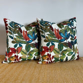 Autumn leaves cotton throw cushion