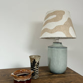 Ecru Wiggle Textured Steep Empire Lampshade | Handmade Ceiling Light Shade | UK