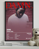 DAMN. - Kendrick Lamar Inspired Album Poster
