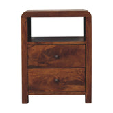 Aspen Bedside Table | Chestnut Solid Mango Wood
