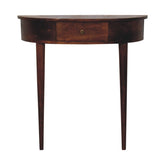 Backless Mounted Chestnut Console Chest of Drawers