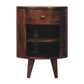 Cortez California Walnut Bedside Table