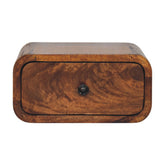 Avora Mini Wall-Mounted Chestnut 1-Drawer Chest of Drawers