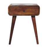 Avora Chestnut Nightstand with 1-Drawer Chest of Drawers