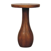 Curved Base Side Table Accent Piece