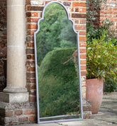Vintage Grey Metal Outdoor Mirror