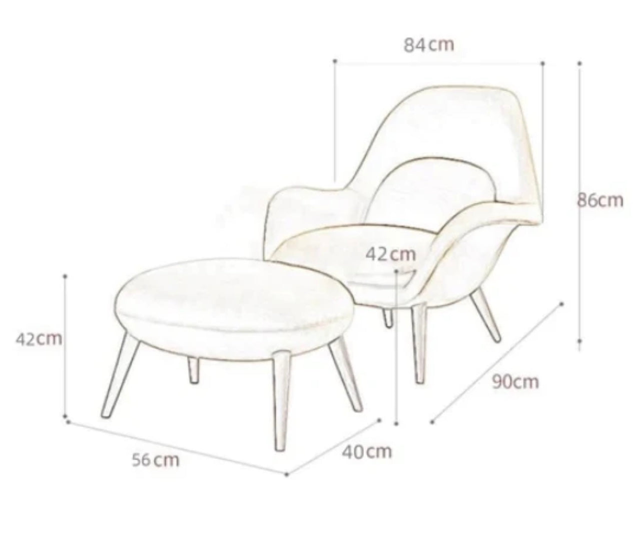 Focus Arm Chair and Stool