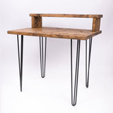 Industrial Hairpin Desk - Handmade Wood & Steel Table for Home Office