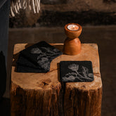 Thistle Trio Slate coasters - Set of 4