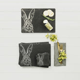 Hare Slate Placemat & Coaster Gift Set