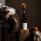 Bee Oak Wine Bottle Coaster