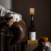 Love & Celebrate Oak Wine Bottle Coaster
