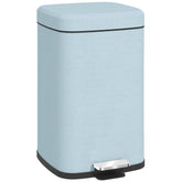 HOMCOM 20L Modern Boxy Metal Home Kitchen Bin - Light Green