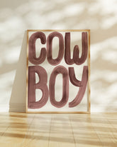 Cowboy - Cowboy Word Print
