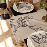 Stag Linen Table Runner