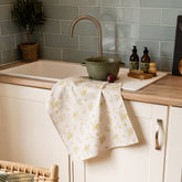 Autumn Acorns Linen Tea Towel