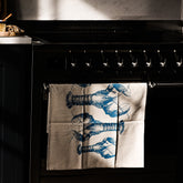 Lobster Repeat Linen Tea Towel