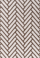 Loft Chevron Brown Rug