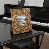 Small Black Buddha Mango Wood Photo Frame 10x10cm