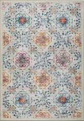 Eco-Washable Cream Rug Moroccan Design