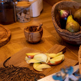 Olive Wood Salt Pot & Scoop Set