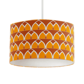 Orange and Yellow Geometric Arches Design Lampshade, Ceiling or Table Lamp Shade