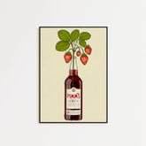 Pimms & Flowers - A5 Print
