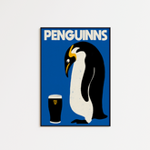 Penguinns - Penguin Guinness - A5 Print