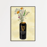 Guinness & Flowers - A5 Print