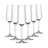 Mississippi Glass Flutes - 210ml - Set of 6