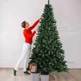 5/6/7.5FT Artificial Christmas Tree PVC Holiday Decoration halloween Xmas Tree with Sturdy Metal Stand
