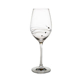 Diamante Wine Glass with Spiral Cut