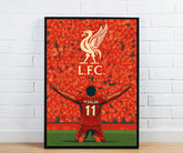 Mo Salah Iconic Celebration Poster - Liverpool Inspired Print