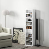HOMCOM 260 Narrow CD Storage Unit - White
