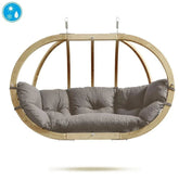 Globo Royal Taupe Double Seater Hanging Egg Chair