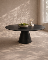 Tavamo 180 Dining Table - Black Oak